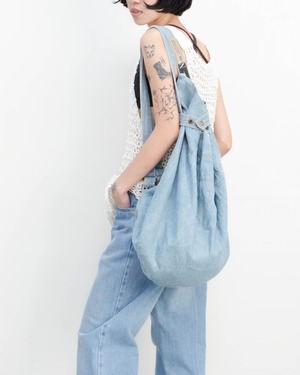 denim duffel bag