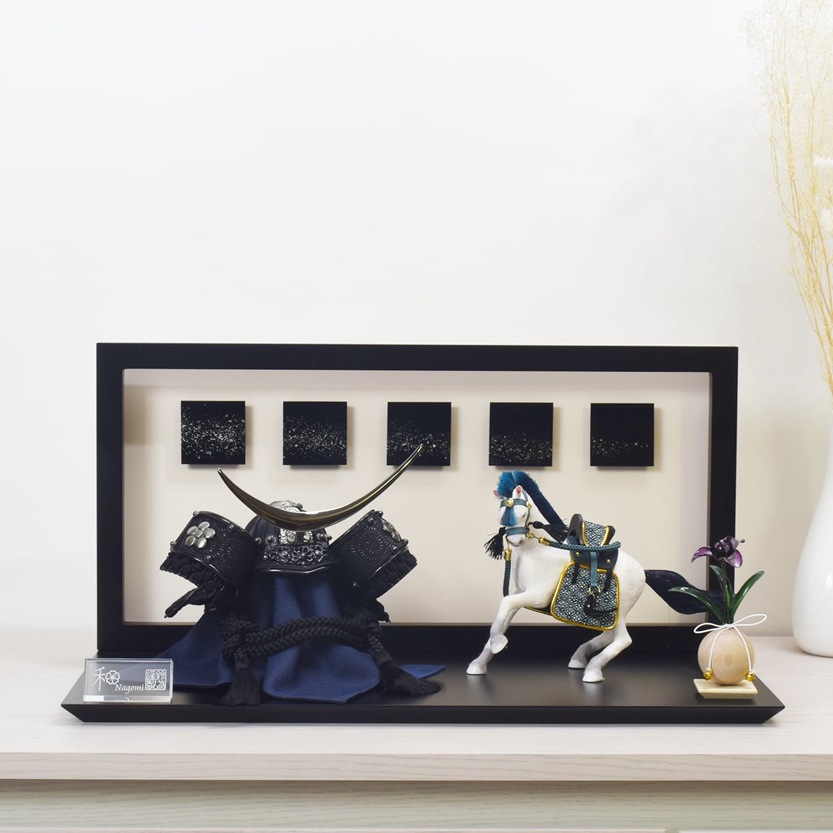 兜飾り【風馬】伊達政宗公之兜|おしゃれ|スタイリッシ|モダン|コンパクト|今どき|端午の節句|五月人形