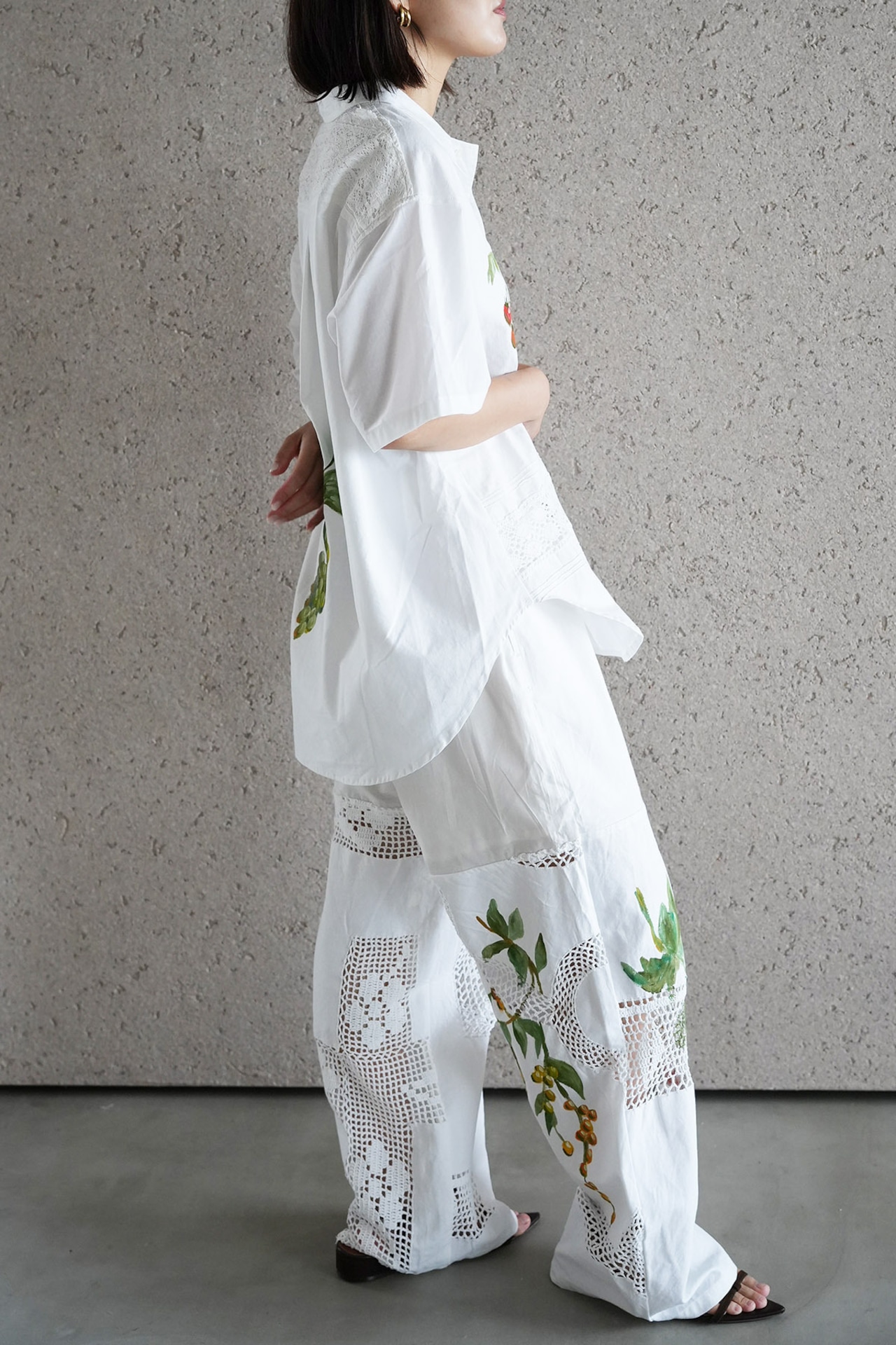 vintage lace pants tomato yellowpansy