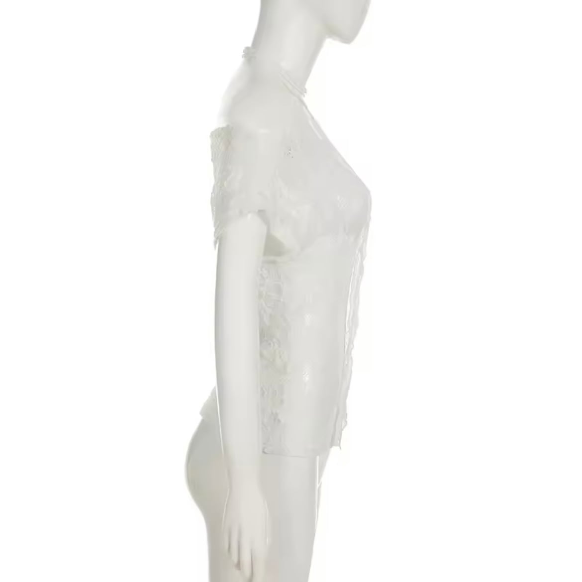 romantic lace choker tops