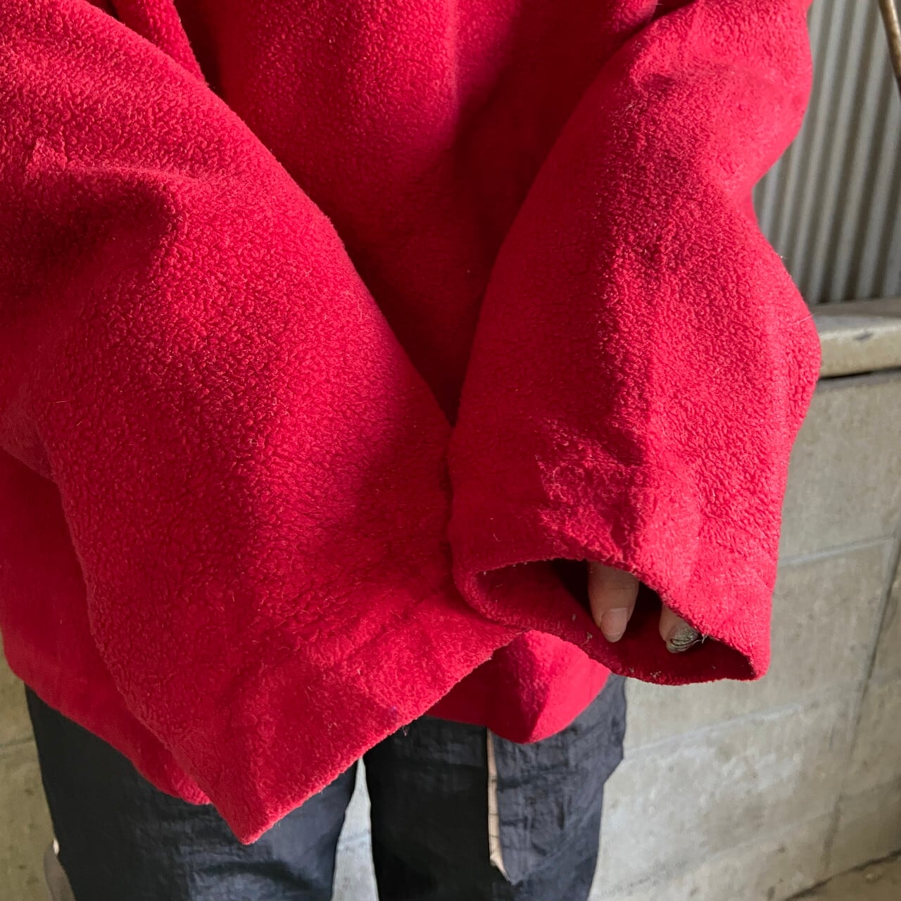 00年代 OLD GAP オールドギャップ Vネック フリースプルオーバー 