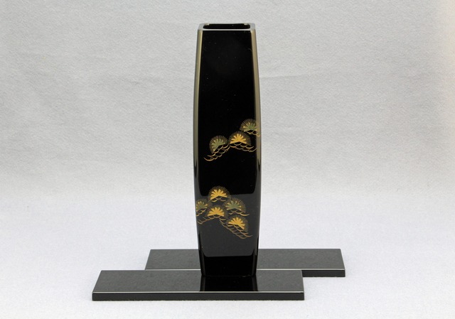 輪島塗 松 花器 敷板付 | 漆器 米永商店