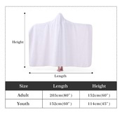 Hooded Blanket White 4598