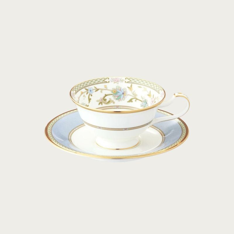 ノリタケ 食器 ジョージアンターコイズ 22cmプレート 59511-4857