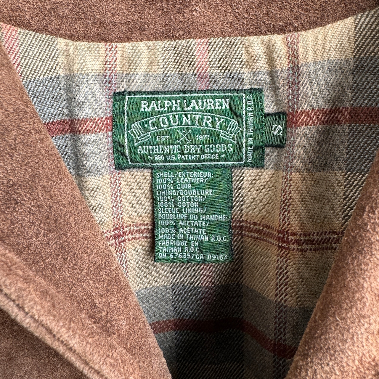 Ralph Lauren Polo Country レザーハンティングジャケット 80s 画像6