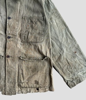 -U.S. NAVY- Vintage 40s P-41 HBT Jacket