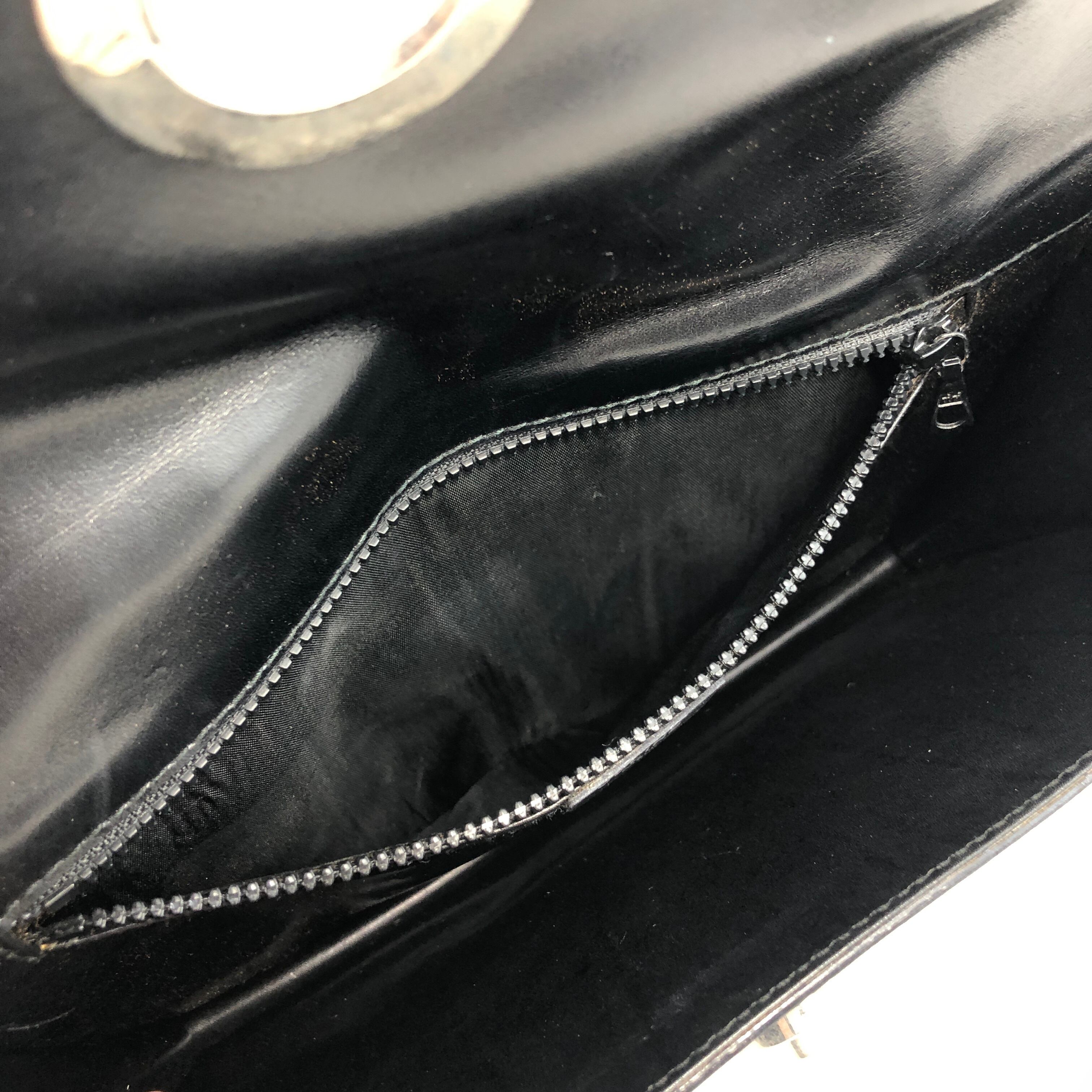 CELINE セリーヌ スターボール レザー クラッチバッグ ブラック