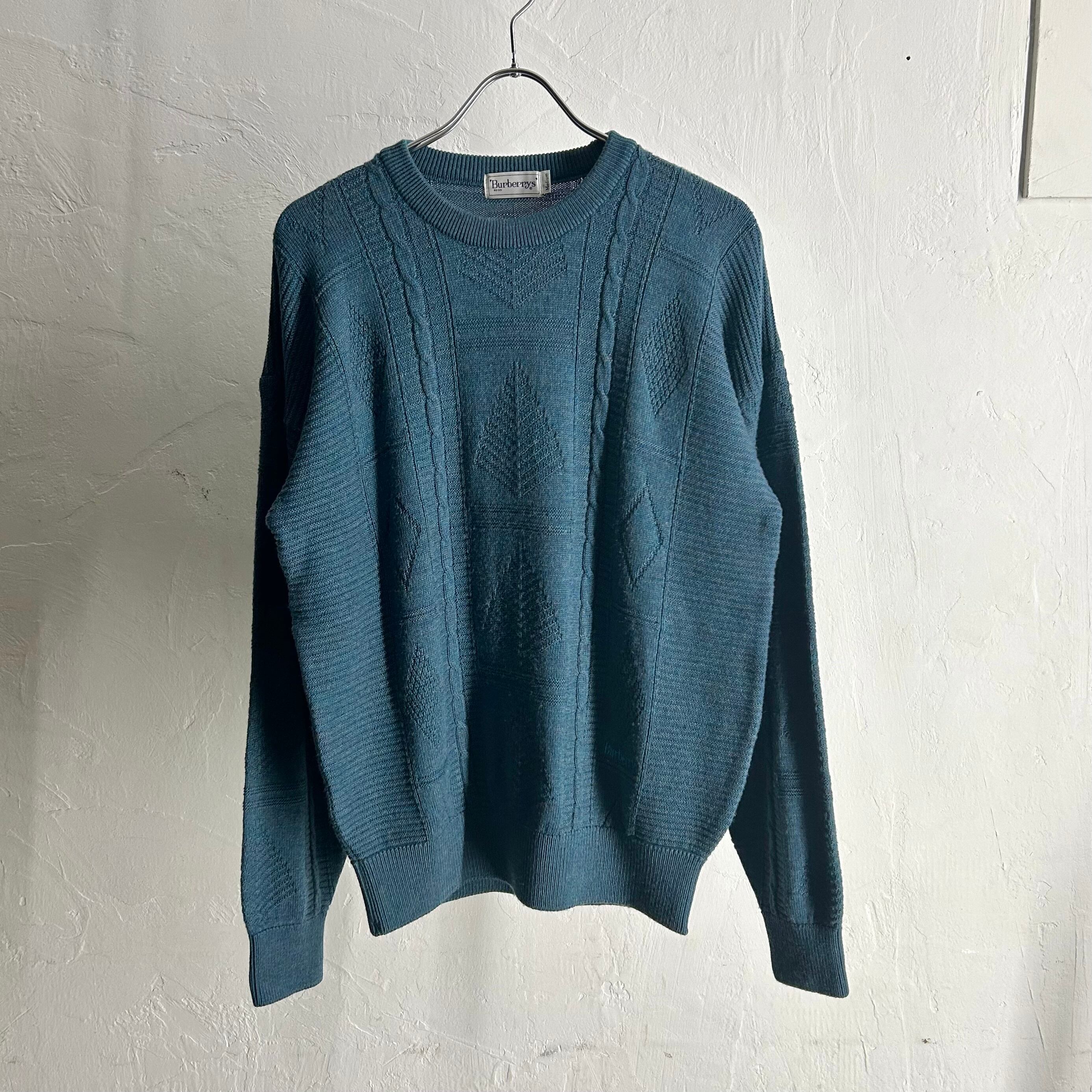 ~90s Burberry Design Wool Knit