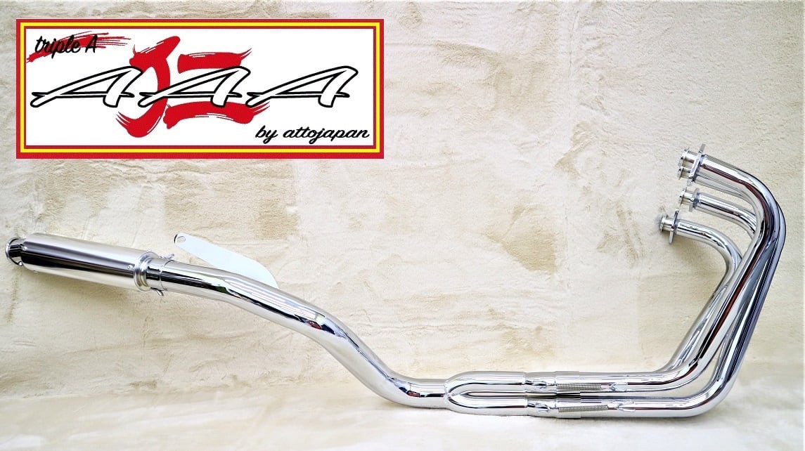 トリプルA] レース管 メッキ ガニマタ バリオス250 / ZR250A 1  