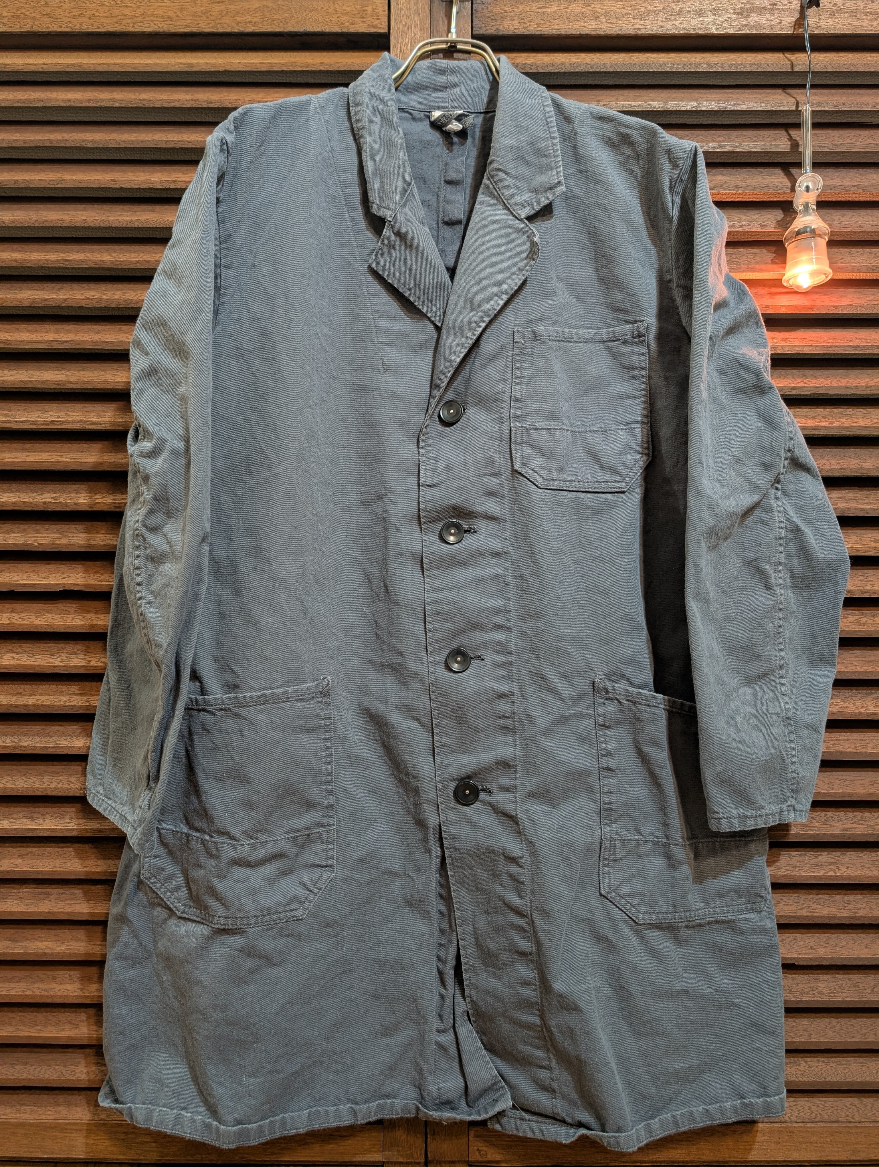 Germany Indanthren Wiesentailer Berufskleidung Work Coat Change Buttons