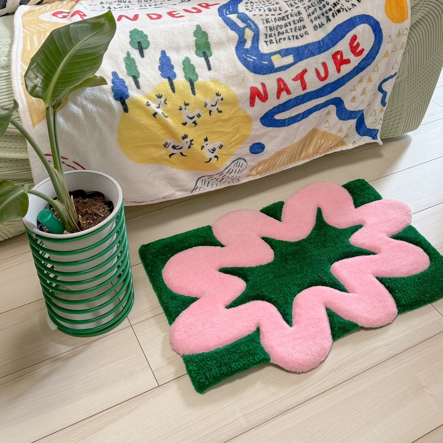 tube flower rug【カスタムカラー可能】 | Pontre Studio tube flower rug【カスタムカラー可能】 | Pontre Studio