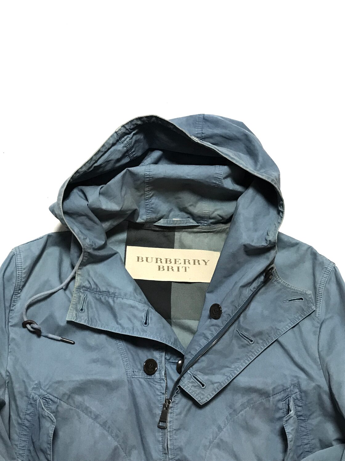 BURBERRY BRIT Dusty Blue Military Smock | PAY ID