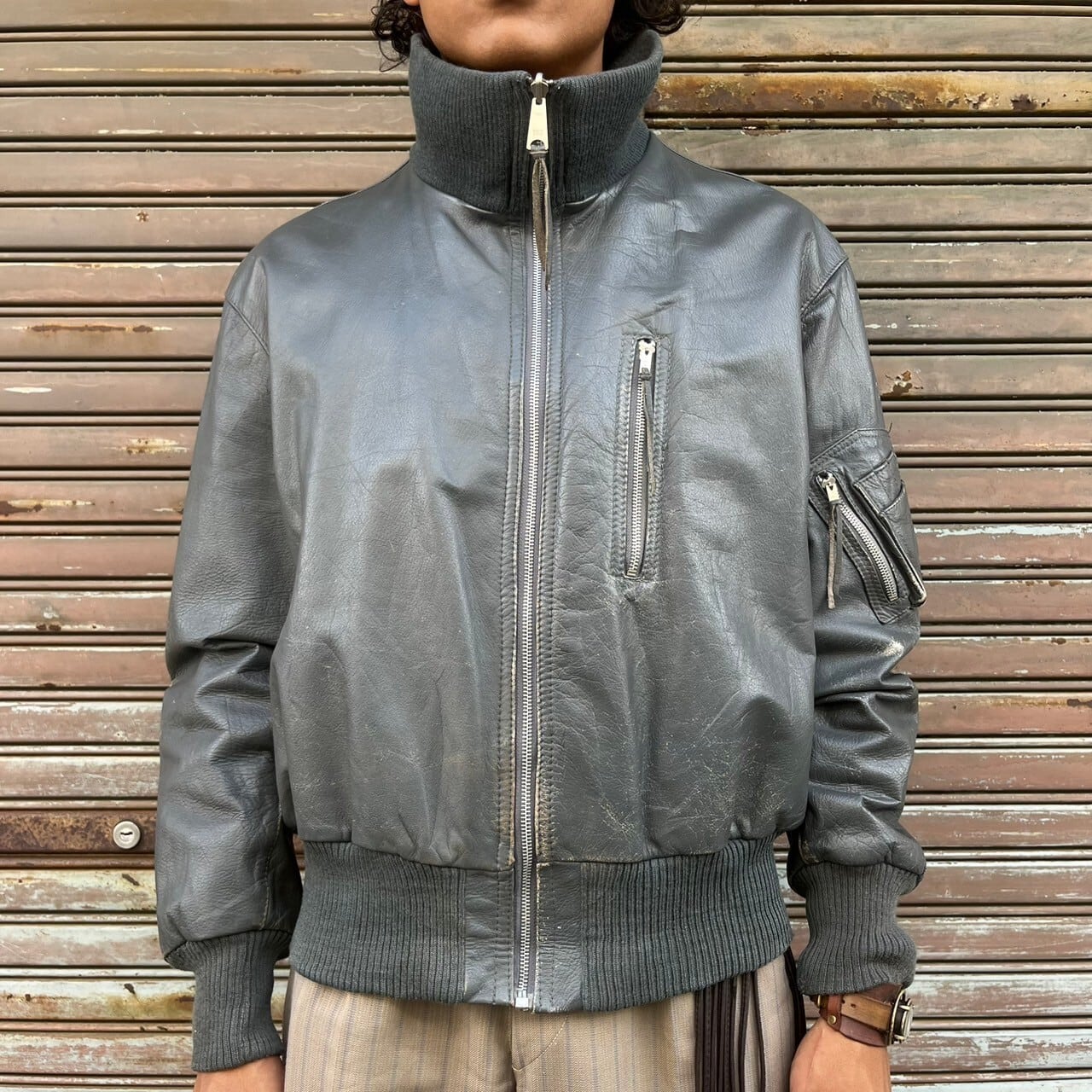 80s ドイツ軍 ヴィンテージ 空軍 ドイツ パイロット ジャージ XL  