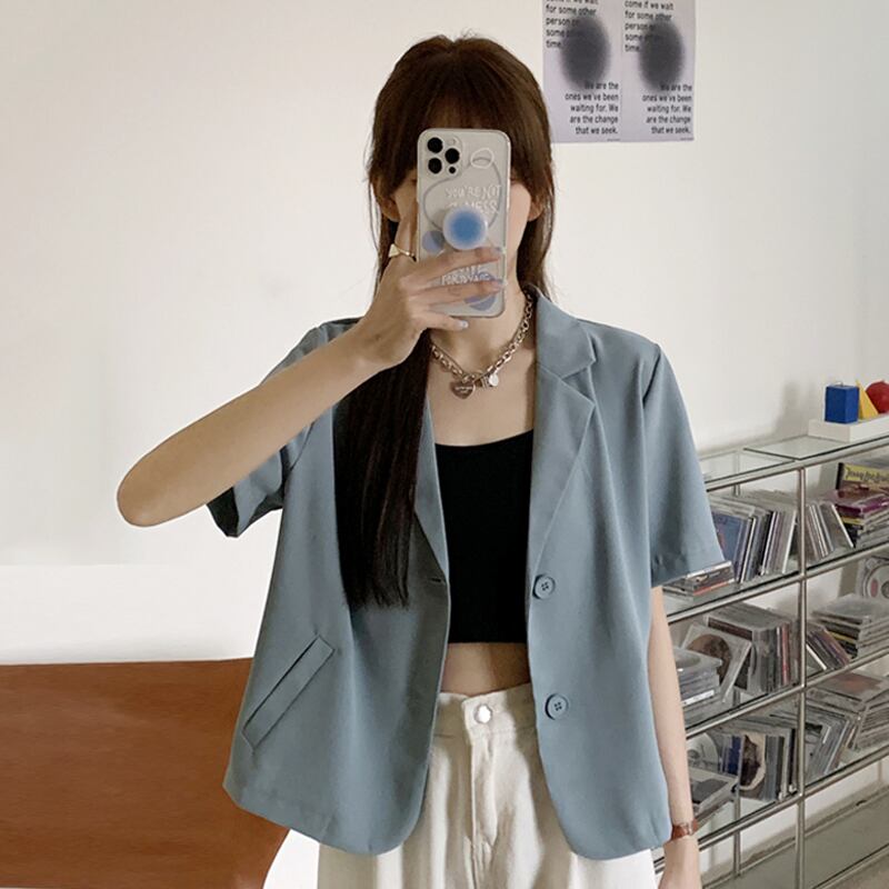 ショートジャケット サマー薄手レッド ストリート 夏物 スーパーモール33227334616