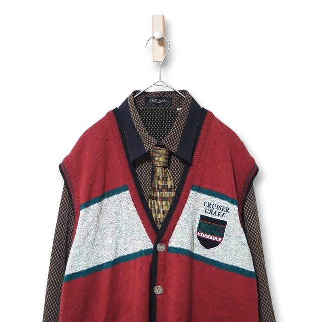 【VINTAGE】ネクタイシャツ＋ベスト