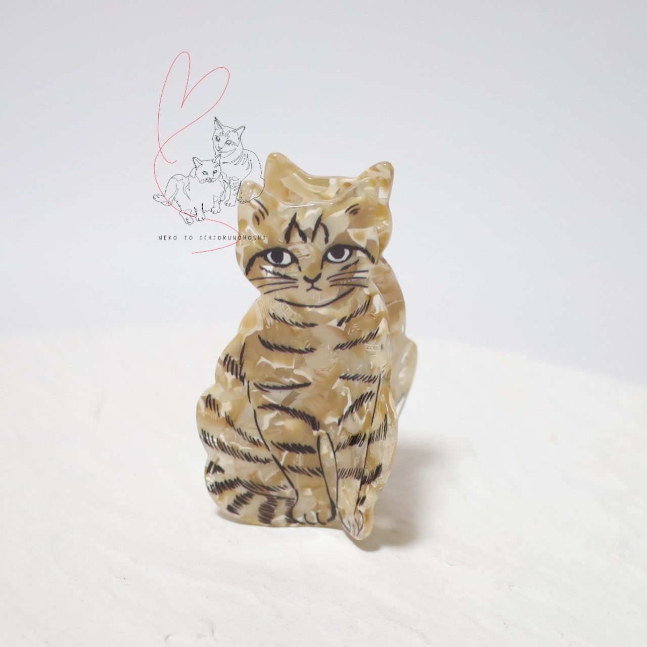 Matsuo Miyuki Cat Hair Clip Noisettes