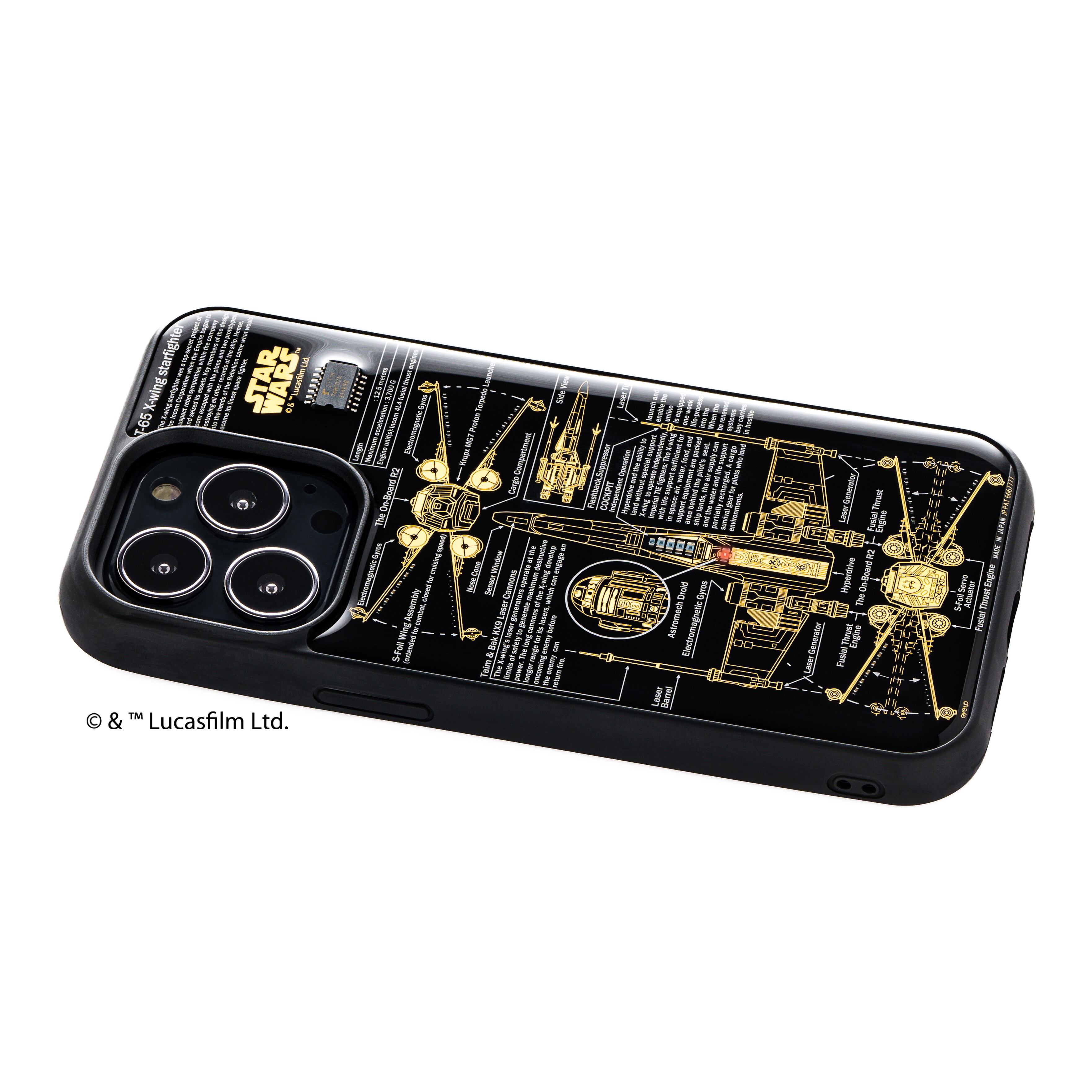 FLASH X-WING 基板アート iPhone 13 Pro ケース 黒 | PCB ART moeco