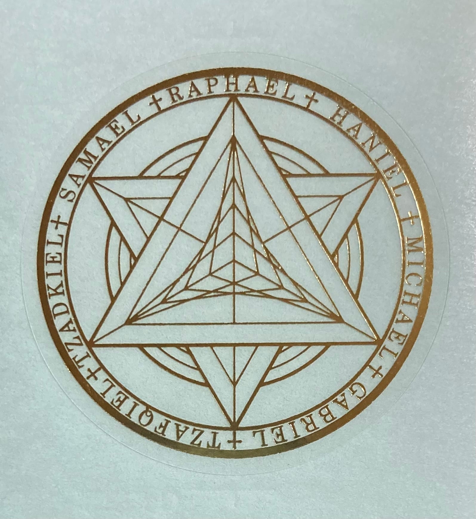エナジーシール 神聖幾何学模様 セブンチャクラ Lサイズ | Bless