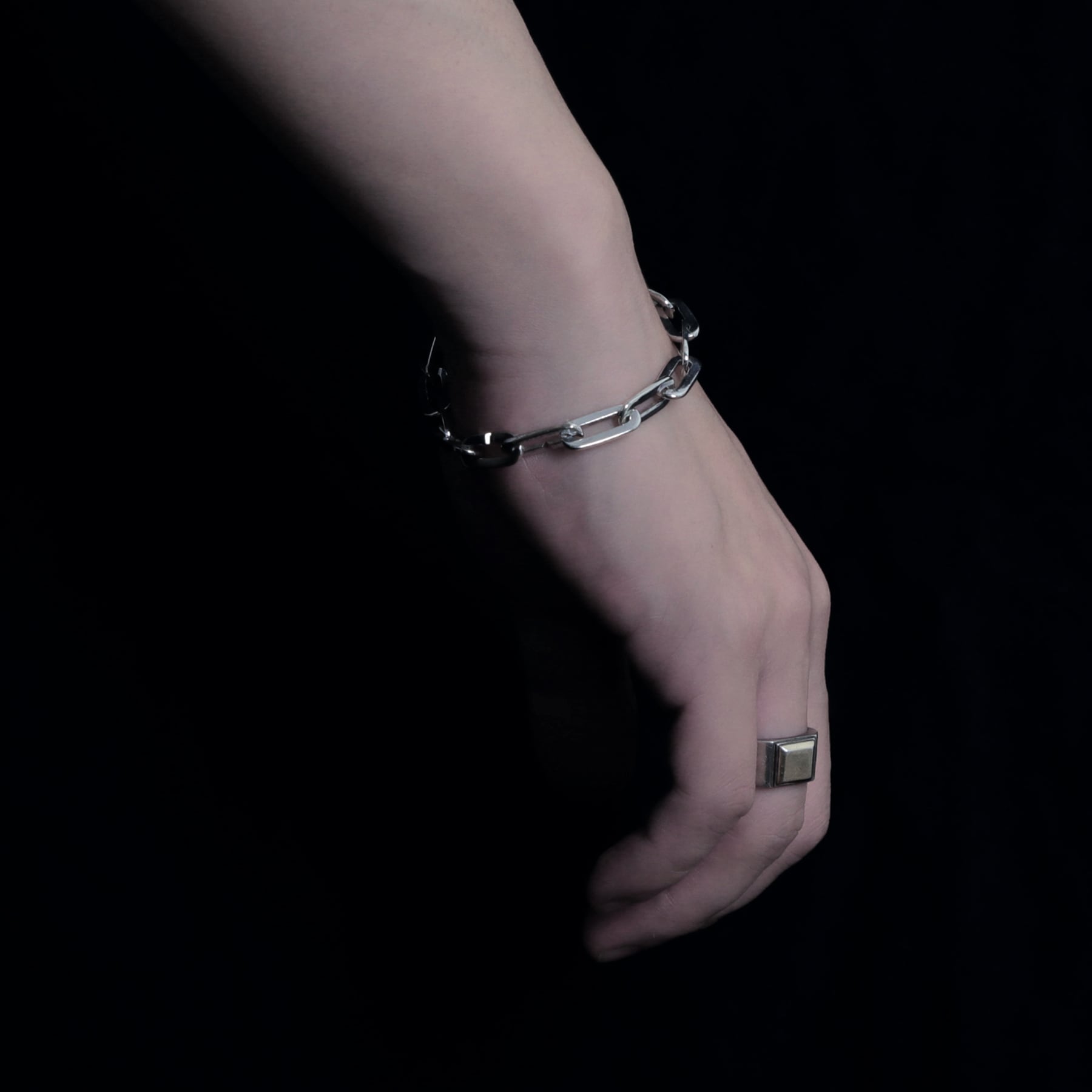 flat oval chain bracelet [LIMN] / Y2310KHB5235 | YArKA official