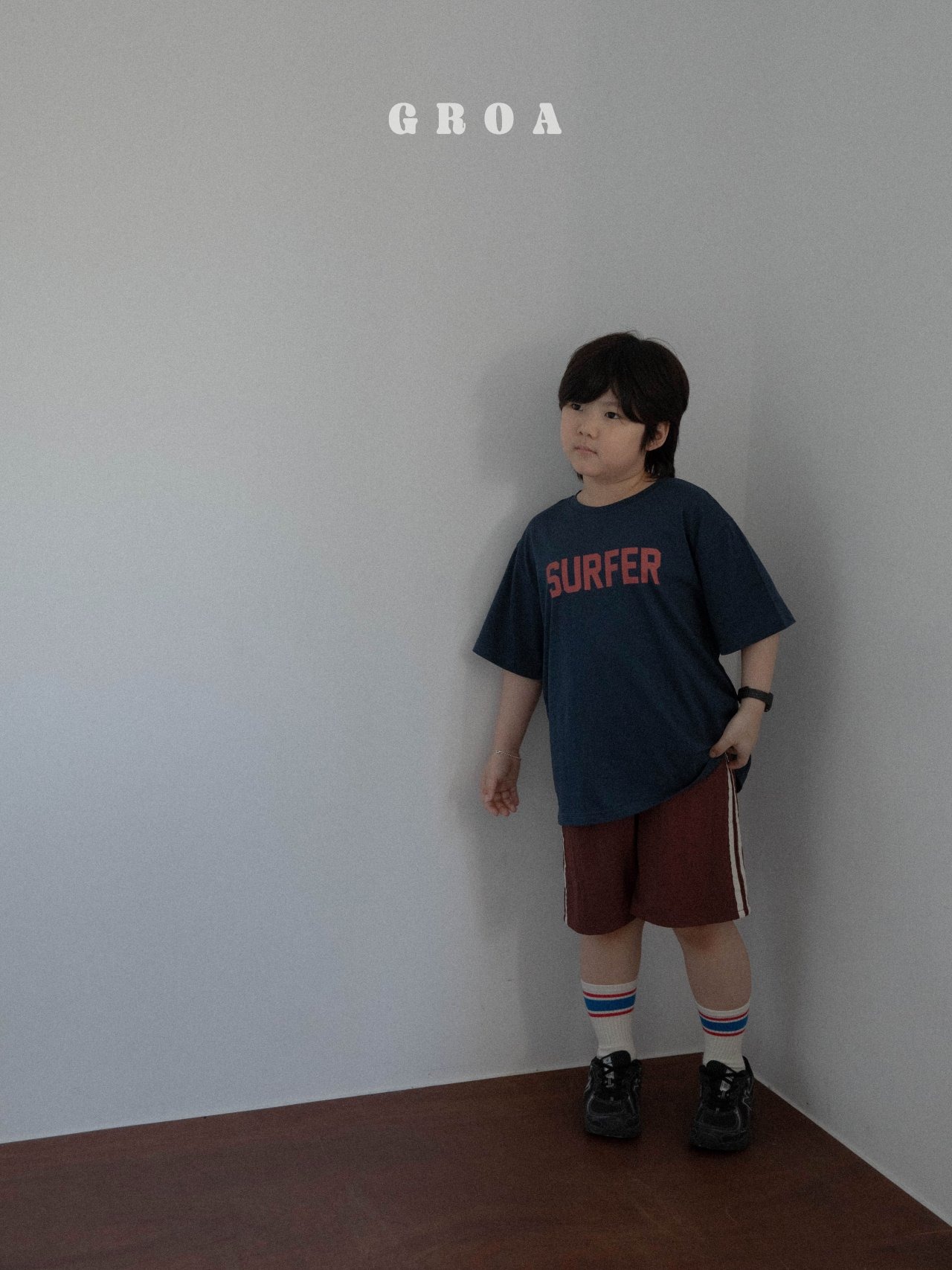 [GROA] Surfer Tee(mom) / [그로아] 서퍼티