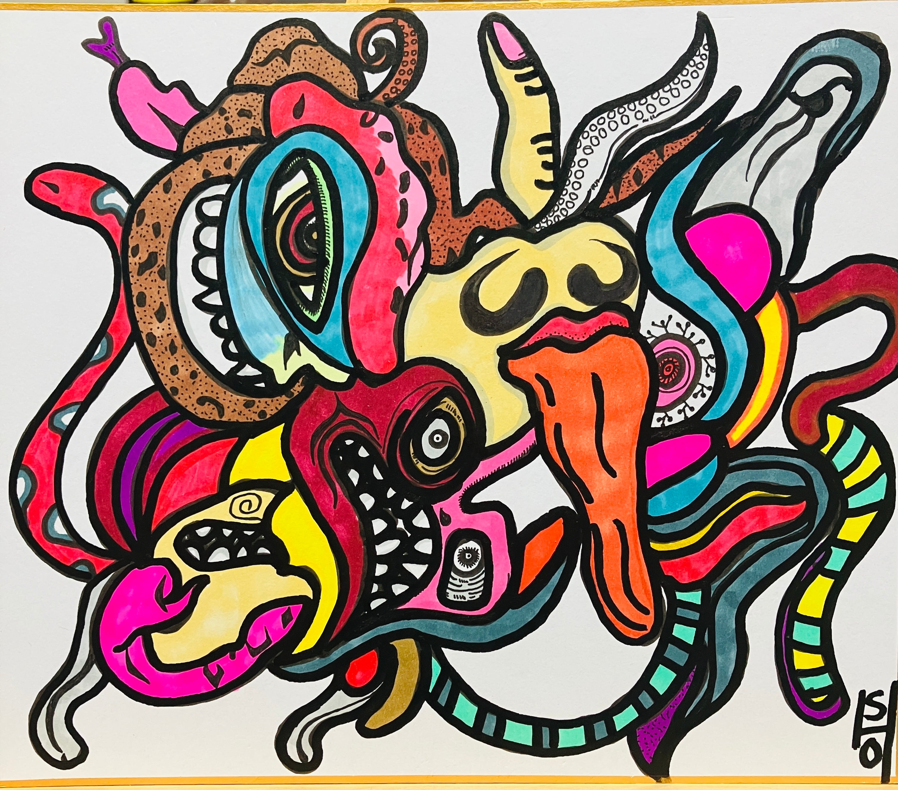 病み子キャンバスアート② | 怪奇絵 翔屋
