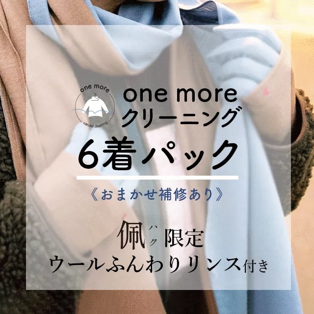 【アフターケア】佩×one moreクリーニング　限定6点パック（おまかせ補修付き）