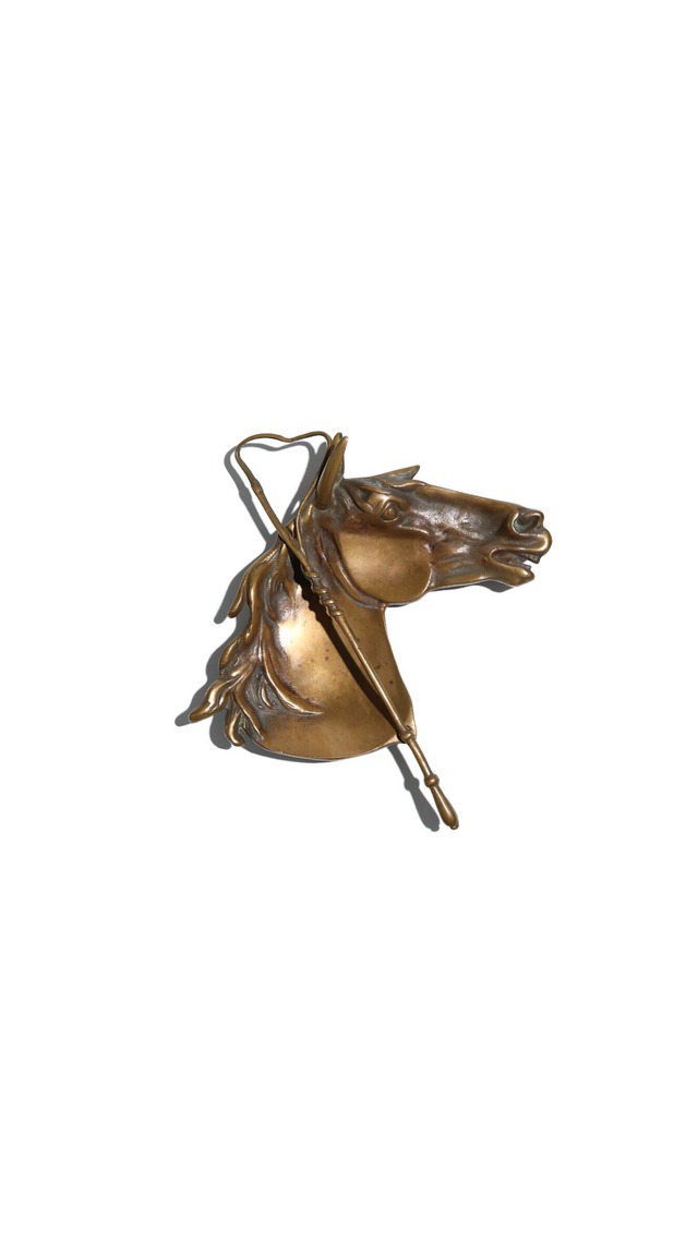 Horse Head Brass Tray