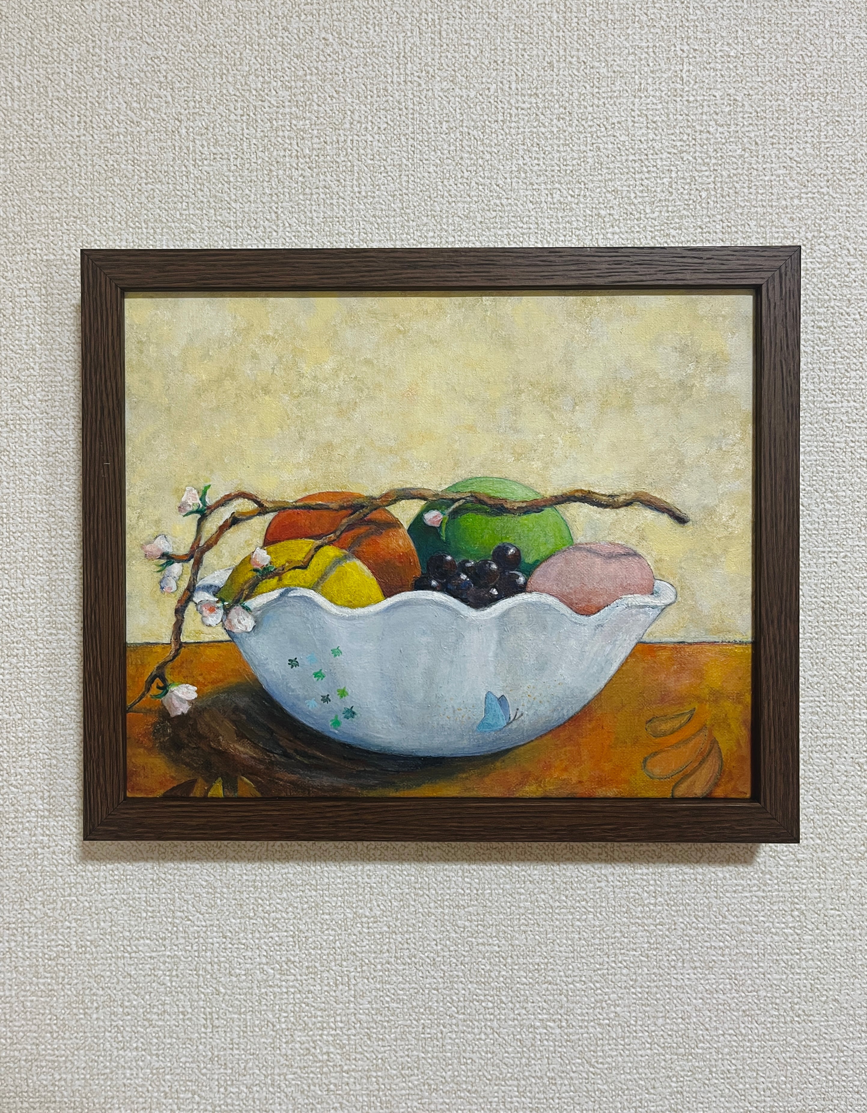 山口和男 「備前と椿」 油彩画 F4号 | Pay ID