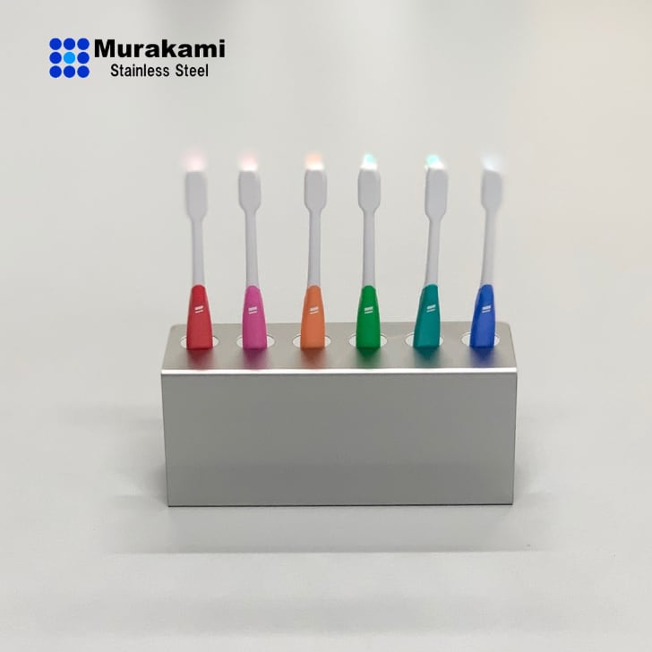 ガラス細工 リーマー6色と歯ブラシステージ 6人用 Gタイプ 名入れ可 | Murakami-Stainless