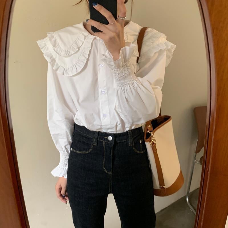 セーター カラーシャツ スプリング 春物 ビッグFスモールZ韓国41133890352