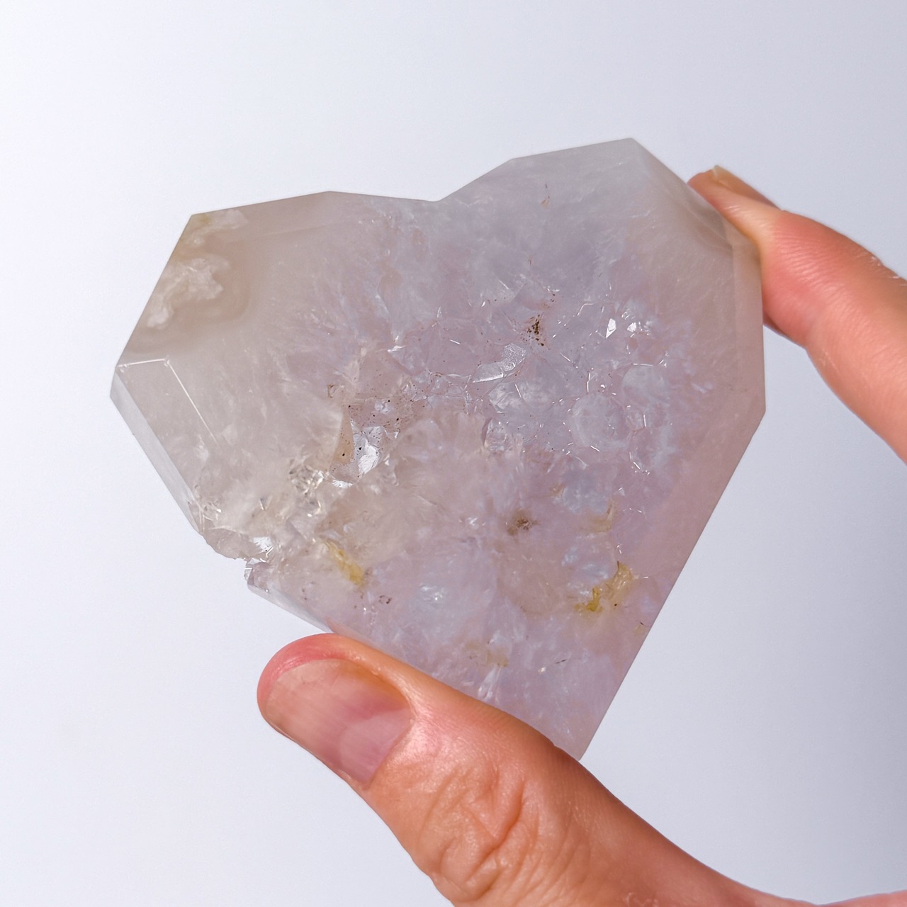 アゲートジオード ハート ＊ Agate ＊ 天然石