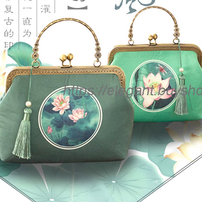 チャイナ風バッグ 手作りチェーン民族風 パーティー チャイナドレス  