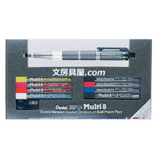 ぺんてる シャープペン スーパーマルチ8セット PH803ST