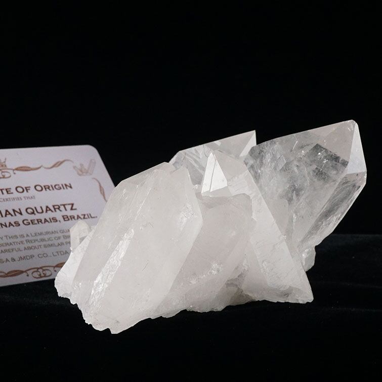 水晶 クラスター 原石 セルフヒールド ブラジル ミナスジェライス州 コリント産 レムリアンシード 証明書付属 一点物 282-388