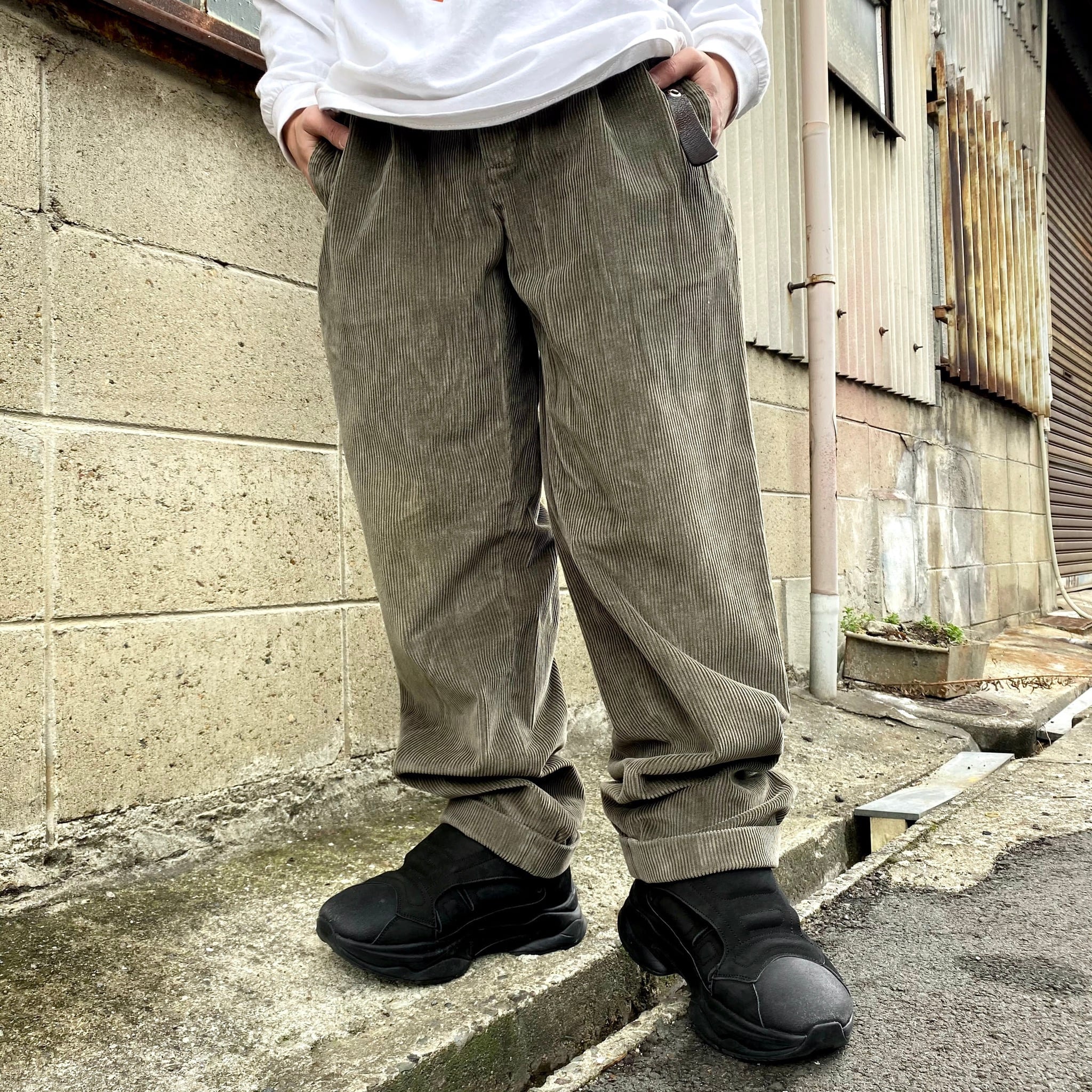 Brooks Brothers ELLIOT ブルックスブラザーズ 太畝 ワイド ツータック 
