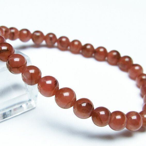 インカローズ ブレスレット 6mm 一点物 メール便送料無料 [M便 1/10] 111-27483