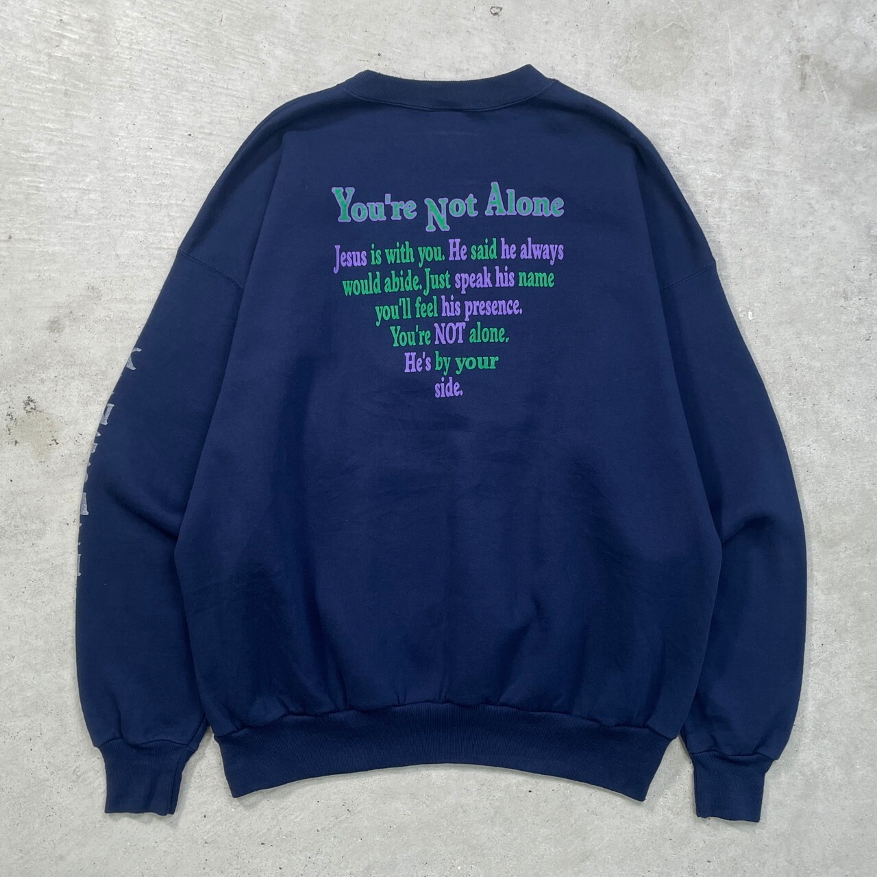 90年代 Hanes ヘインズ メッセージ プリント スウェットシャツ メンズ 