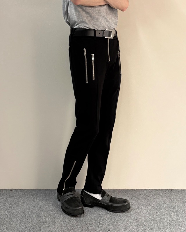 【Neil Barret】multi zip skinny pants