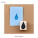 新作予約☆MO1024｜Molinta【大雨滴 / Large Raindrop】木製スタンプ