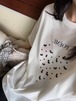 予約【POEME】Organic White Heart Oversized T-Shirt