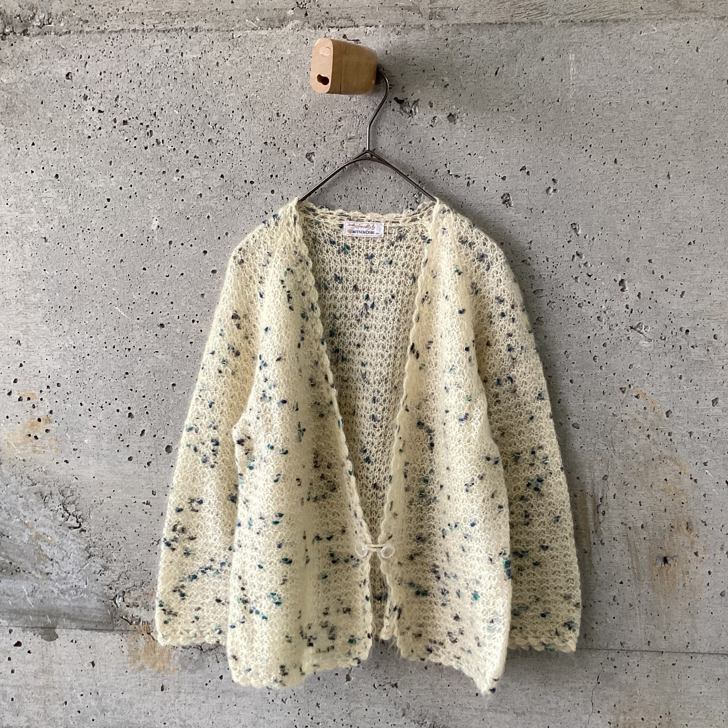 Mohair knit cardigan