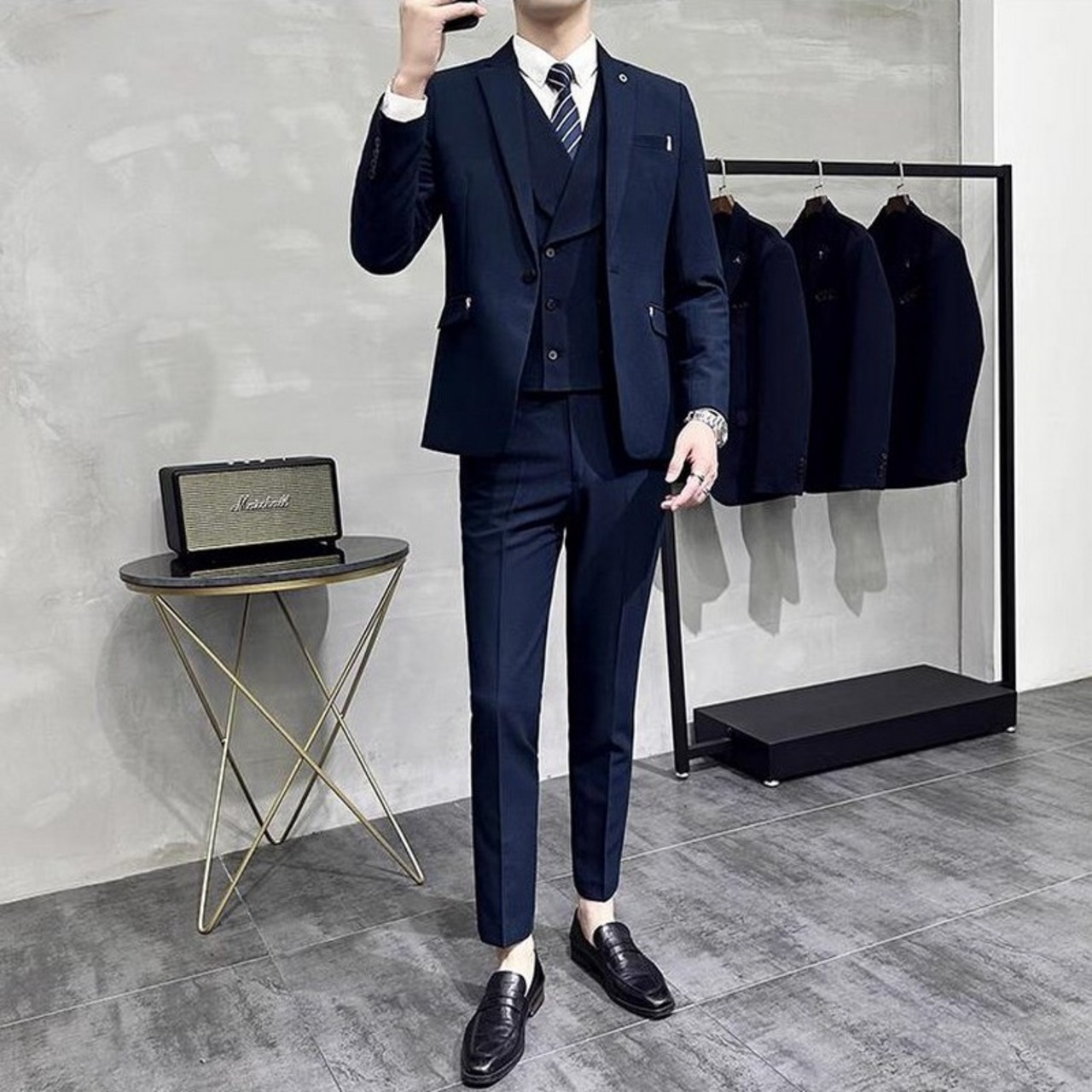 slim casual suit 3piece 00013