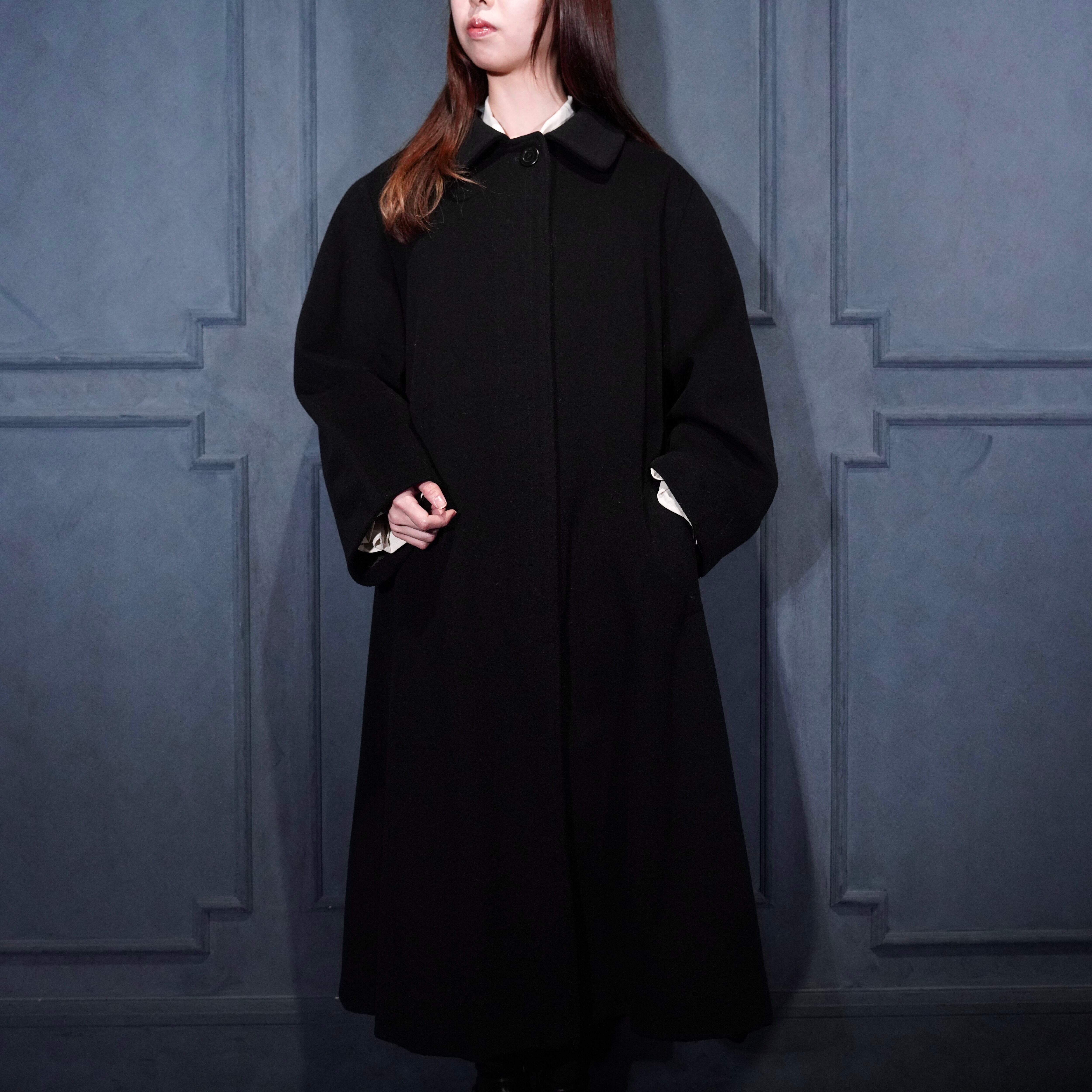 ジャケット・アウター 90s Burberry's black Balmacaan coat Burberrys VERGIN WOOL BALMACAAN COAT/バーバリーズヴァージンウール