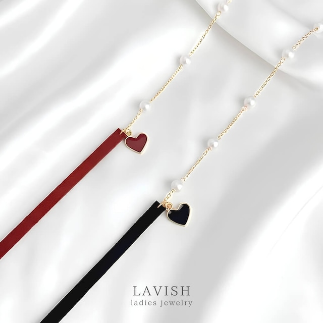 ハートデザイン チョーカー レディース Necklace