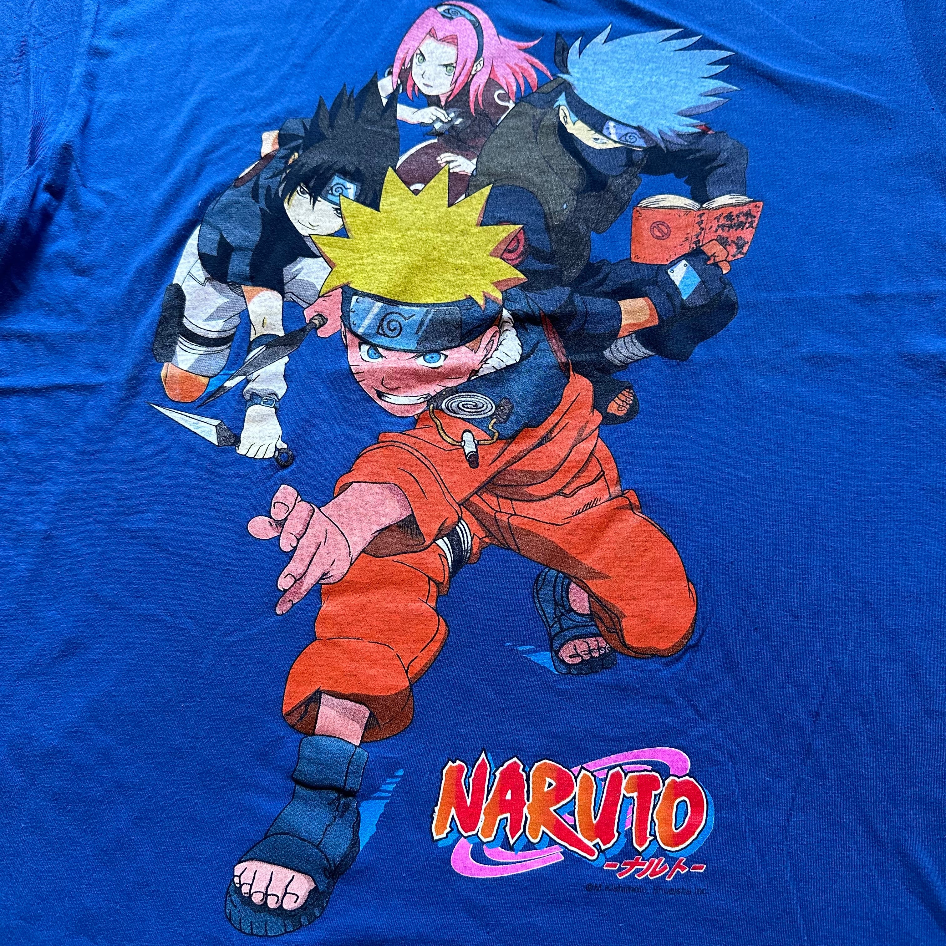 00's NARUTO TEAM KAKASHI -ナルト- 第七班 T-SHIRT EURO BOOTLEG DEAD STOCK