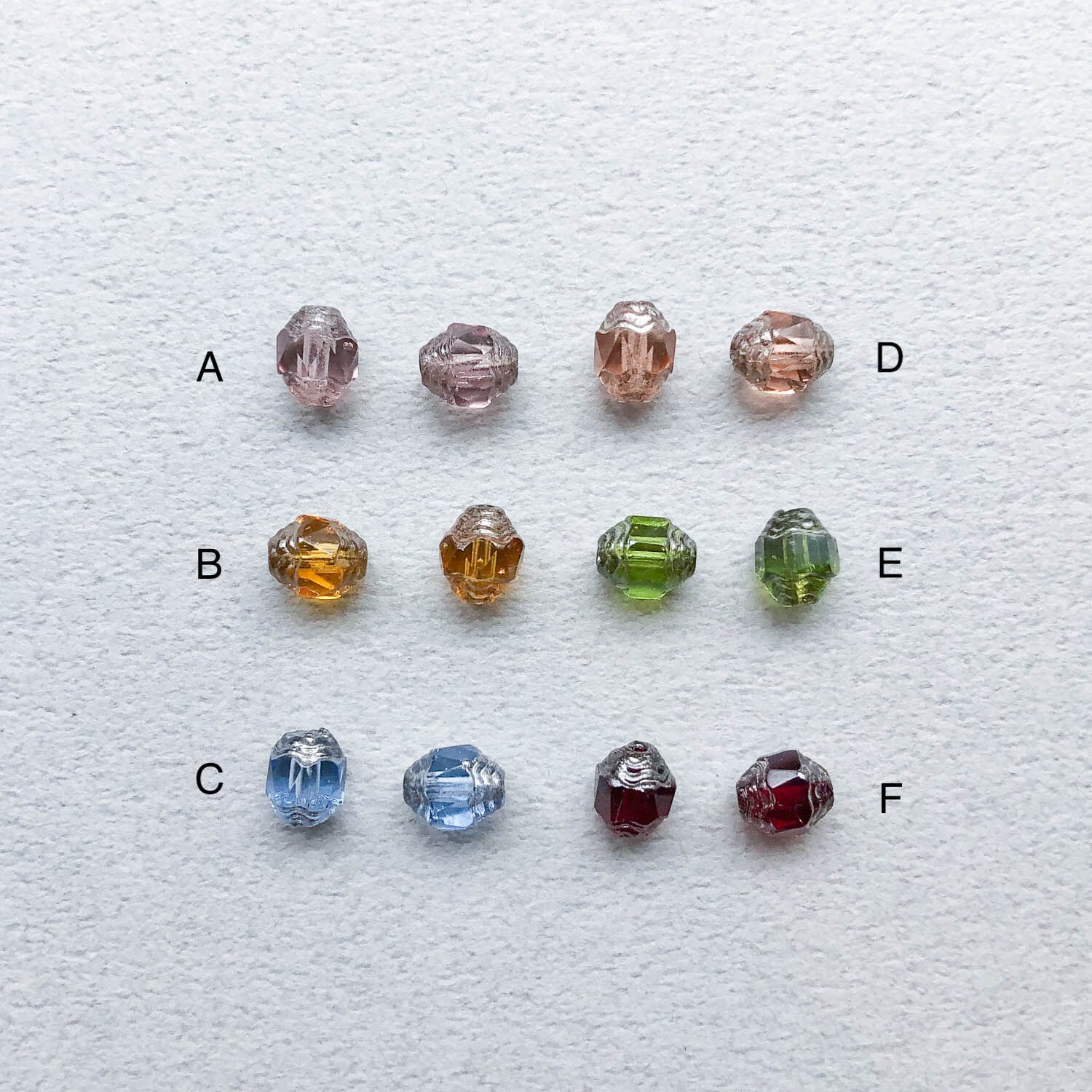 再入荷〉シルバー波模様チェコビーズパック（6p） | Dua-アクセサリー