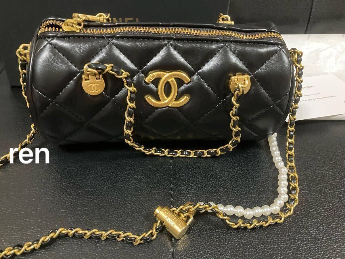 CHANEL 黒 ノベルティ シャネル バッグ ゴールドチェーン 【公式通販】