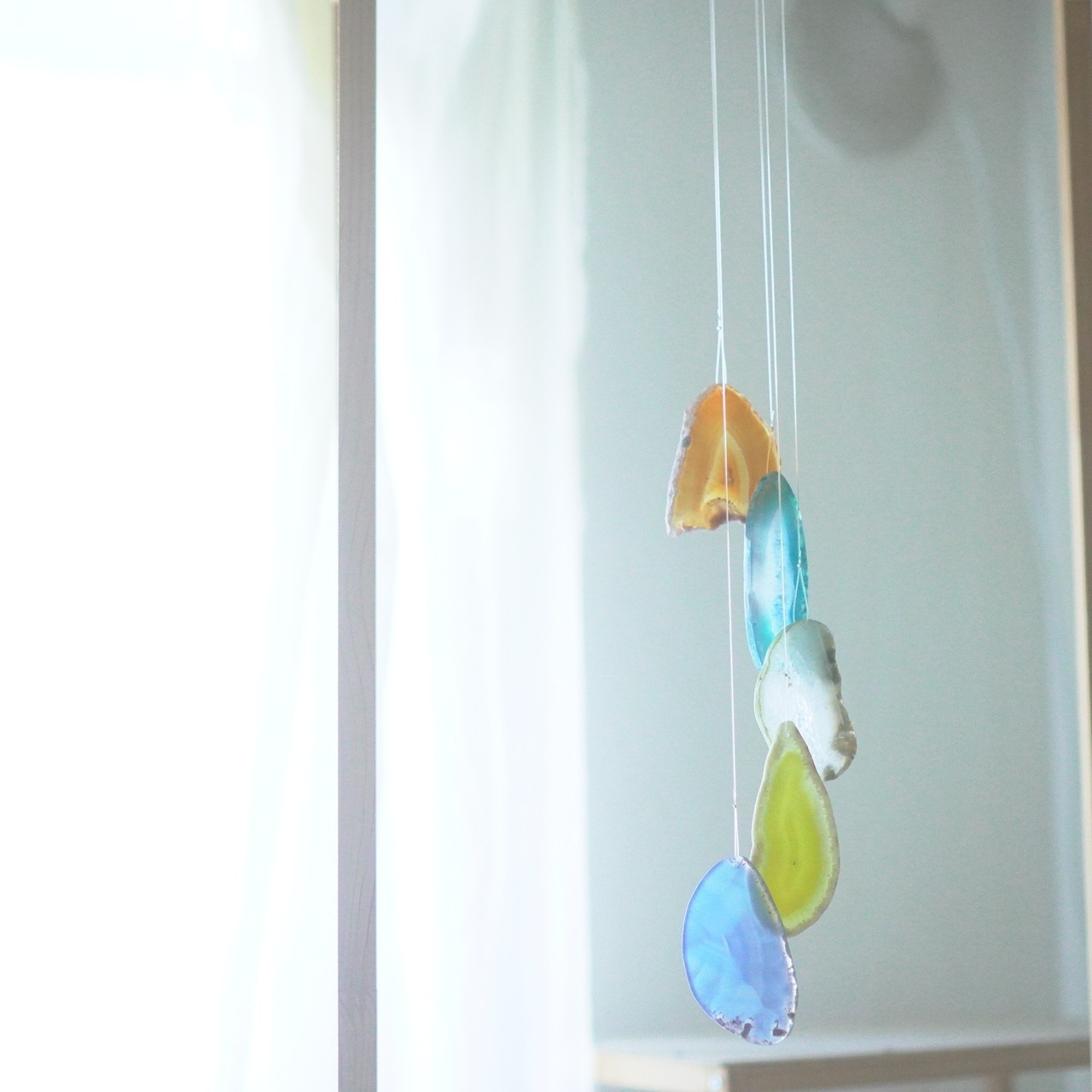 Campari Orange 02 - アゲートヒーリングチャイム / Agate Sun Catcher Wind Chime 877