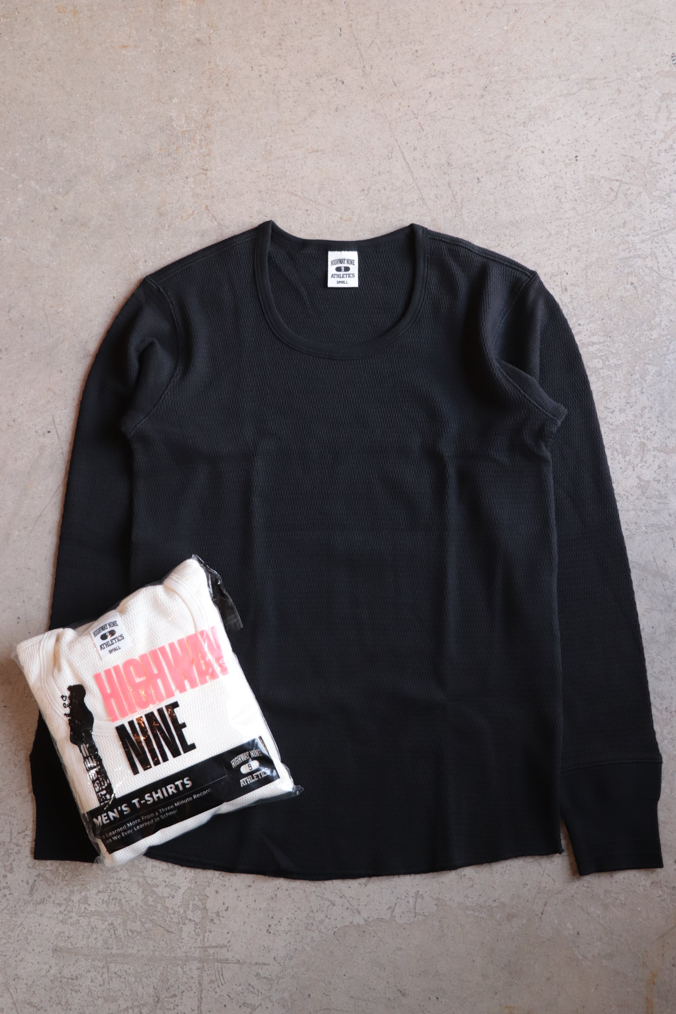 HIGHWAY NINE/ハイウェイナイン U-NECK ハニカムサーマル L/S Tee 003005