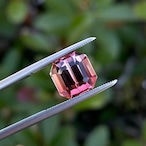 グラデーションカラーピンクトルマリン 9.0x9.0mm, 5.11ct, ナイジェリア産